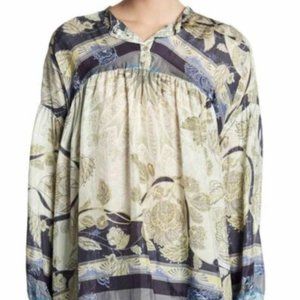 Johnny Was Arina Silk Long Sleeve Top